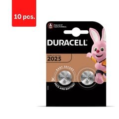 Батарейки DURACELL 2025, 2 шт., в упаковке 10 шт. цена и информация | Батареи | kaup24.ee