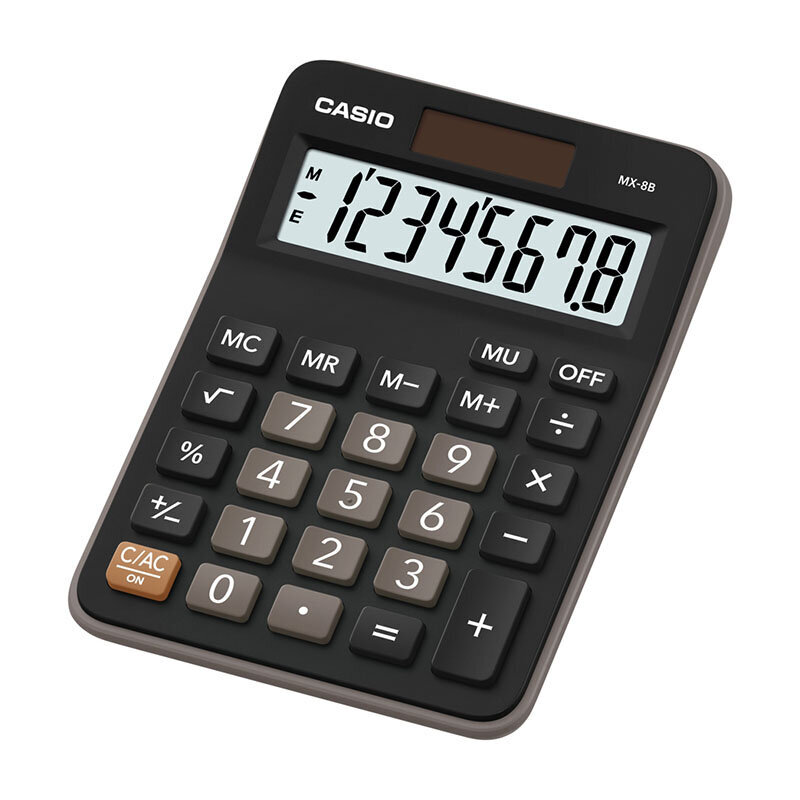 Lauakalkulaator CASIO MX-8B, 147 x 106 x 29 mm hind ja info | Kirjatarbed | kaup24.ee