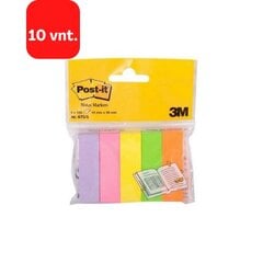 Kleepuvad markerid POST-IT, 15 x 50 mm, 5 värvi, pakis 10 tk. hind ja info | Kirjatarbed | kaup24.ee