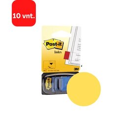 Kleepuvad markerid POST-IT, 25,4 x 43,2 mm, 50 lehte, kollane, pakis 10 tk. hind ja info | Kirjatarbed | kaup24.ee