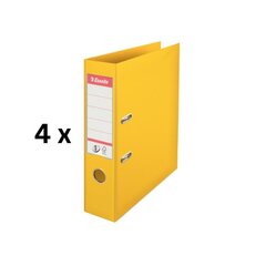 Папка-регистратор ESSELTE №1 POWER, А4, стандартная, 75 мм, в упаковке 4 шт., желтая цена и информация | Канцелярские товары | kaup24.ee