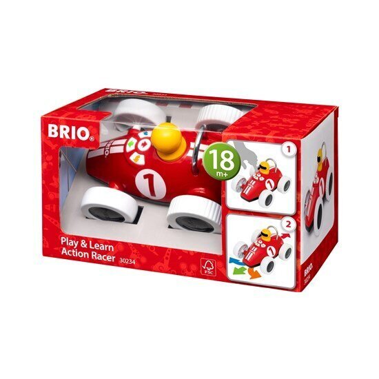 Elektrooniline mänguasi Play & Learn Action Racer Brio, 30234 hind ja info | Imikute mänguasjad | kaup24.ee