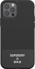 Supcase SuperDry Molded Canvas iPhone 12 Pro Max black цена и информация | Чехлы для телефонов | kaup24.ee