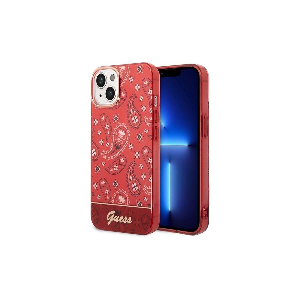 Guess GUHCP14LHGBNHR Apple iPhone 14 Pro red цена и информация | Telefoni kaaned, ümbrised | kaup24.ee