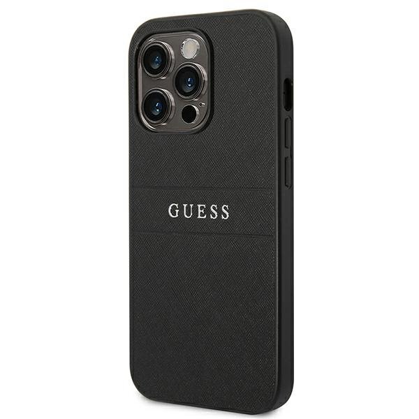 Guess GUHCP14LPSASBBK iPhone 14 Pro 6.1 "black / black Saffiano Strap hind ja info | Telefoni kaaned, ümbrised | kaup24.ee