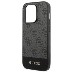 Guess GUHCP14LG4GLGR iPhone 14 Pro 6.1 "gray / gray hard 4G Stripe Collection цена и информация | Чехлы для телефонов | kaup24.ee