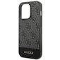 Guess GUHCP14LG4GLGR iPhone 14 Pro 6.1 "gray / gray hard 4G Stripe Collection цена и информация | Telefoni kaaned, ümbrised | kaup24.ee