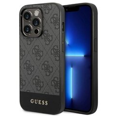 Guess GUHCP14LG4GLGR iPhone 14 Pro 6.1 "gray / gray hard 4G Stripe Collection hind ja info | Telefoni kaaned, ümbrised | kaup24.ee