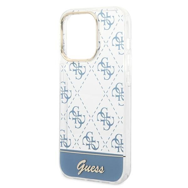 Guess GUHCP14XHG4MHB iPhone 14 Pro Max 6.7 "blue / blue 4G Pattern Script цена и информация | Telefoni kaaned, ümbrised | kaup24.ee