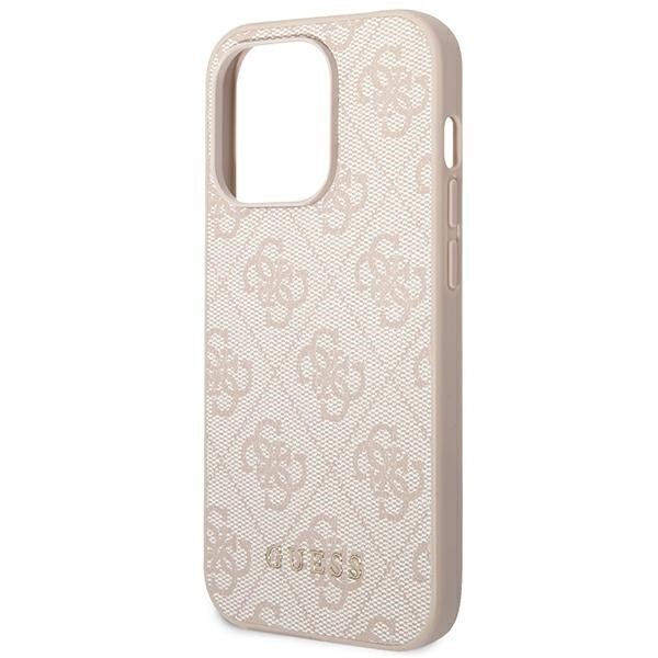 Guess GUHCP14XG4GFPI iPhone 14 Pro Max 6.7 "pink / pink hard 4G Metal Gold Logo hind ja info | Telefoni kaaned, ümbrised | kaup24.ee