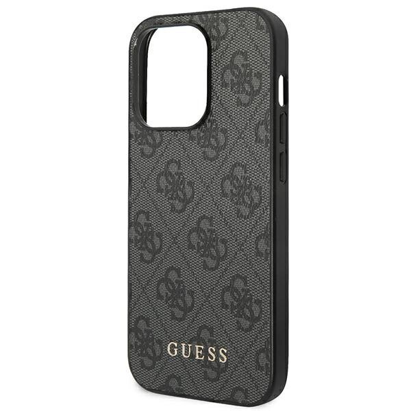 Guess GUHCP14XG4GFGR iPhone 14 Pro Max 6.7 "gray / gray hard 4G Metal Gold Logo цена и информация | Telefoni kaaned, ümbrised | kaup24.ee