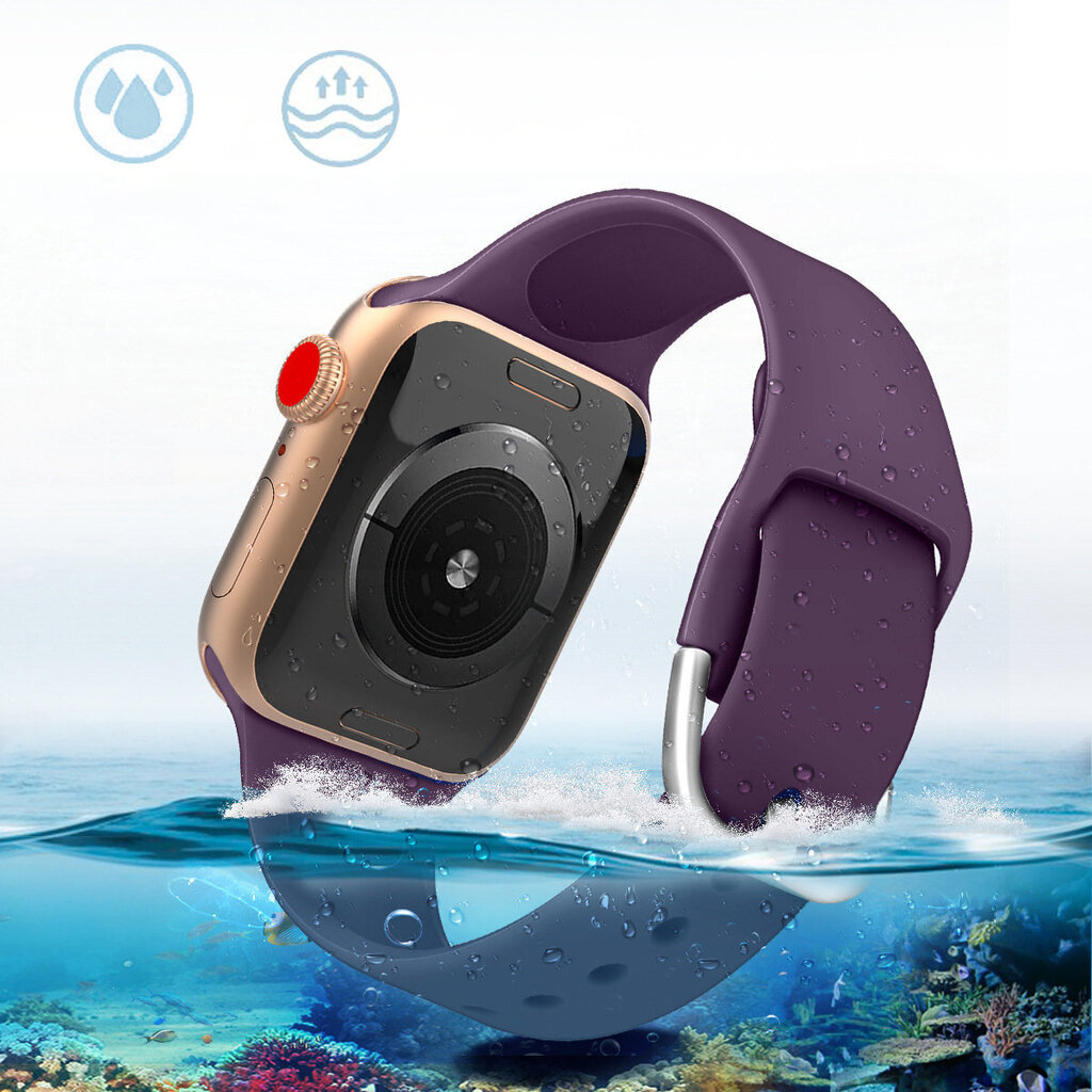 Asendusrihm Apple Watchile 8/7/6/5/4/3/2/SE (45/44/42mm) Mint цена и информация | Nutikellade ja nutivõrude tarvikud | kaup24.ee