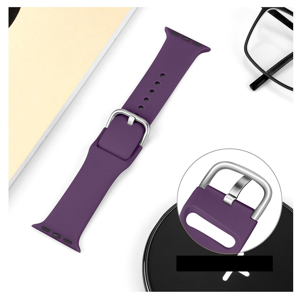 Asendusrihm Apple Watchile 8/7/6/5/4/3/2 / SE (41/40 / 38mm) Purple hind ja info | Nutikellade ja nutivõrude tarvikud | kaup24.ee