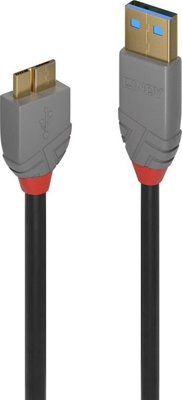 CABLE USB3.2 A TO MICRO-B 2M/ANTHRA 36767 LINDY цена и информация | Mobiiltelefonide kaablid | kaup24.ee