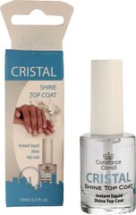 Верхнее покрытие для лака Constance Carroll Constance Carroll Cristal Shine Top Coat, 10 мл цена и информация | Лаки для ногтей, укрепители для ногтей | kaup24.ee