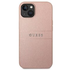 Guess GUHCP14SPSASBPI iPhone 14 6.1 "pink / pink Saffiano Strap hind ja info | Telefoni kaaned, ümbrised | kaup24.ee