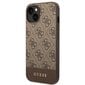 Guess GUHCP14SG4GLBR iPhone 14 6.1 "brown / brown hard 4G Stripe Collection цена и информация | Telefoni kaaned, ümbrised | kaup24.ee