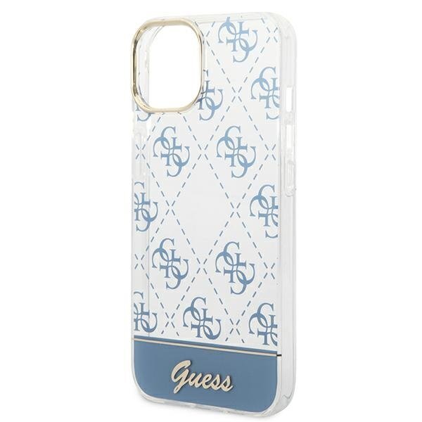 Guess GUHCP14SHG4MHB iPhone 14 6.1 "blue / blue 4G Pattern Script цена и информация | Telefoni kaaned, ümbrised | kaup24.ee