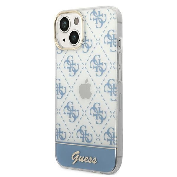 Guess GUHCP14SHG4MHB iPhone 14 6.1 "blue / blue 4G Pattern Script цена и информация | Telefoni kaaned, ümbrised | kaup24.ee