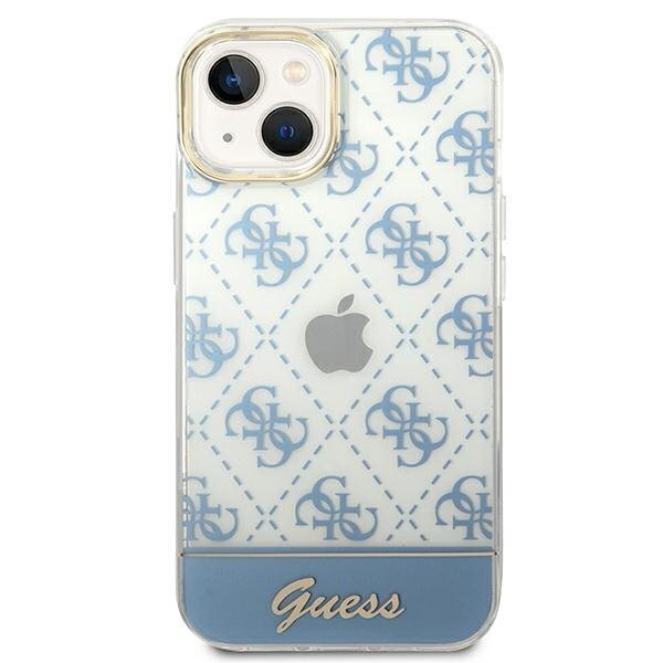 Guess GUHCP14SHG4MHB iPhone 14 6.1 "blue / blue 4G Pattern Script цена и информация | Telefoni kaaned, ümbrised | kaup24.ee