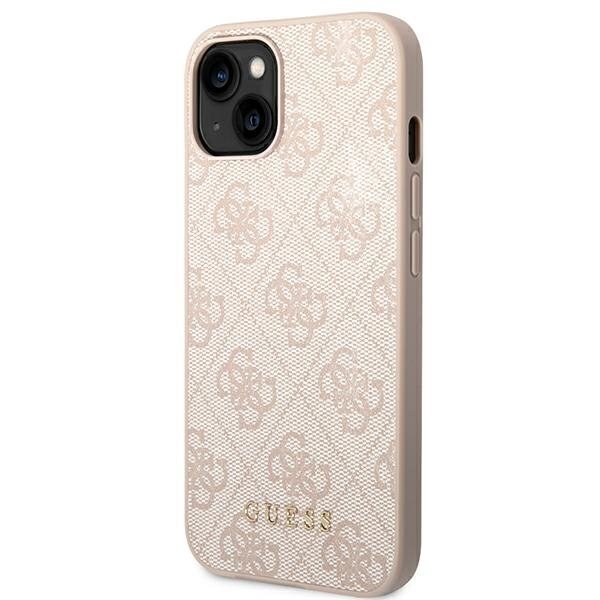 Guess GUHCP14SG4GFPI iPhone 14 6.1 "pink / pink hard 4G Metal Gold Logo hind ja info | Telefoni kaaned, ümbrised | kaup24.ee