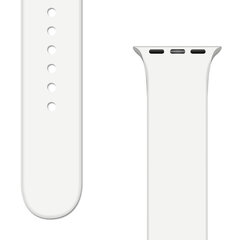 Asendusrihm Apple Watchile 8/7/6/5/4/3/2 / SE (45/44 / 42mm) White цена и информация | Аксессуары для смарт-часов и браслетов | kaup24.ee