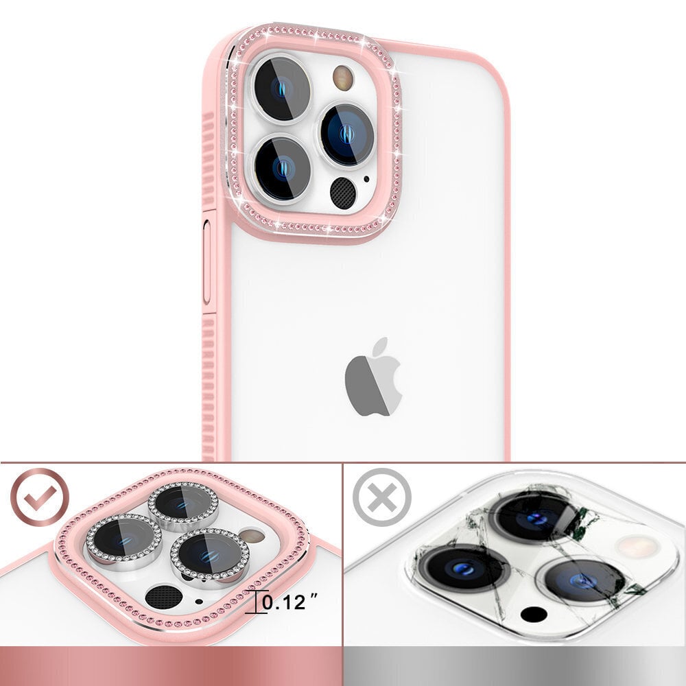 Kingxbar Sparkle Series iPhone 13 Pro Max Pink hind ja info | Telefoni kaaned, ümbrised | kaup24.ee