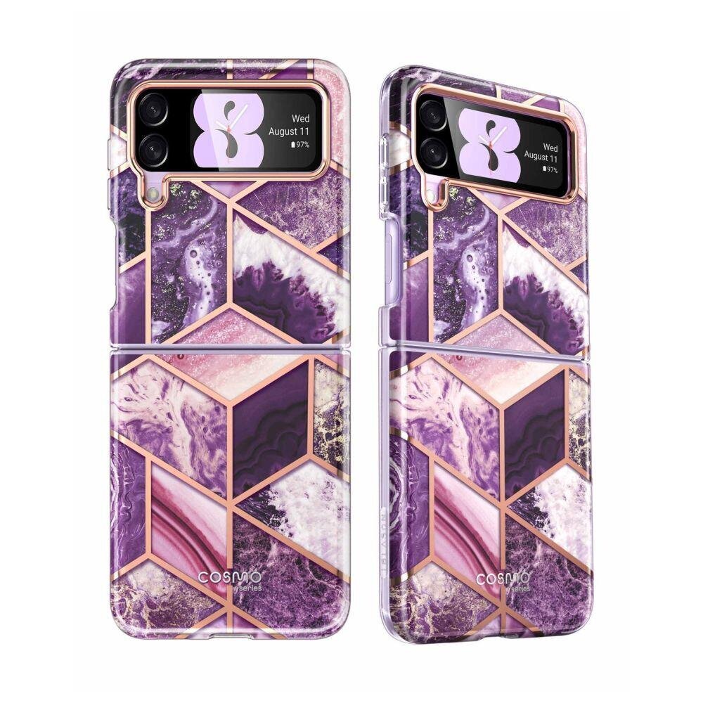 Supcase Cosmo Galaxy Z Flip 4 Marble Purple hind ja info | Telefoni kaaned, ümbrised | kaup24.ee