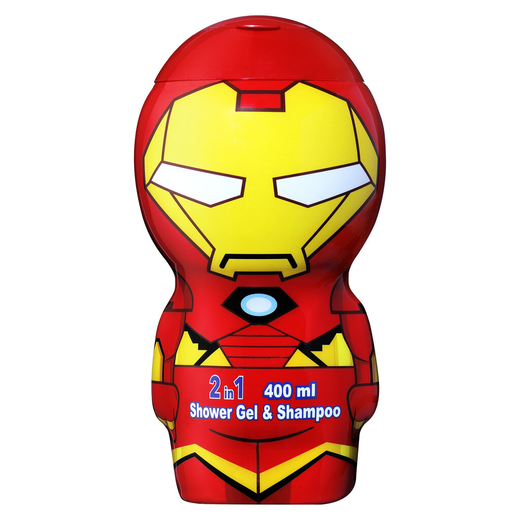 Šampoon-dušigeel Iron Man 2in1, 400 ml hind ja info | Laste ja ema kosmeetika | kaup24.ee