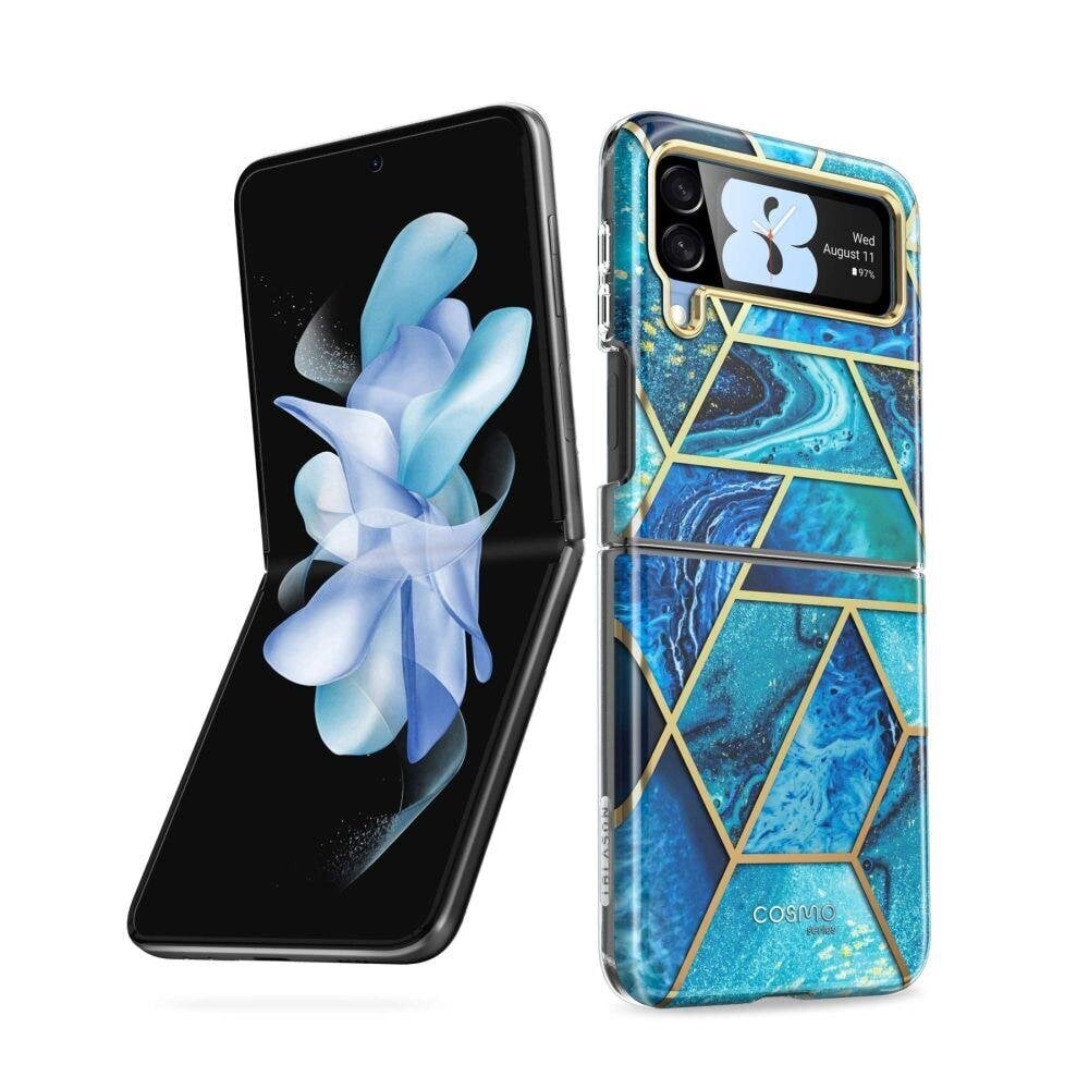 Supcase Cosmo Galaxy Z Flip 4 Marble Blue цена и информация | Telefoni kaaned, ümbrised | kaup24.ee