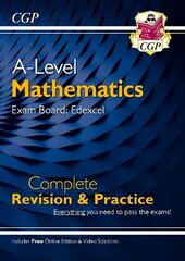 New A-Level Maths Edexcel Complete Revision & Practice (with Online Edition & Video Solutions) hind ja info | Majandusalased raamatud | kaup24.ee