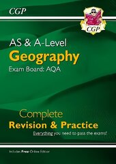 AS and A-Level Geography: AQA Complete Revision & Practice (with Online Edition) hind ja info | Ühiskonnateemalised raamatud | kaup24.ee