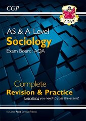 AS and A-Level Sociology: AQA Complete Revision & Practice (with Online   Edition) цена и информация | Книги по социальным наукам | kaup24.ee
