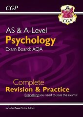 AS and A-Level Psychology: AQA Complete Revision & Practice with Online Edition hind ja info | Ühiskonnateemalised raamatud | kaup24.ee