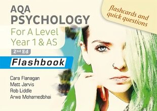 AQA Psychology for A Level Year 1 & AS Flashbook: 2nd Edition hind ja info | Ühiskonnateemalised raamatud | kaup24.ee