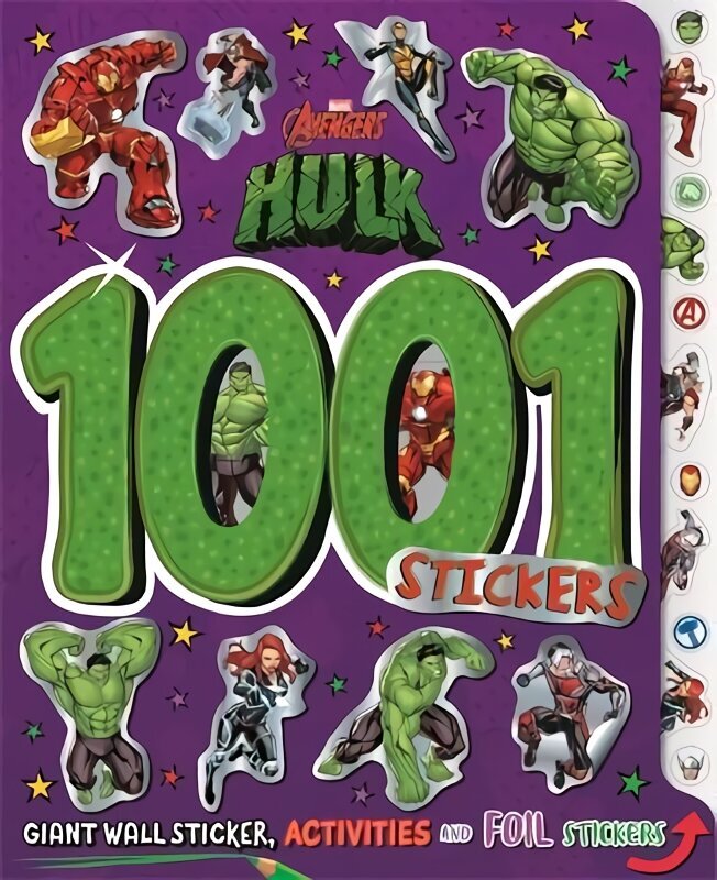 Marvel Hulk: 1001 Stickers hind ja info | Väikelaste raamatud | kaup24.ee