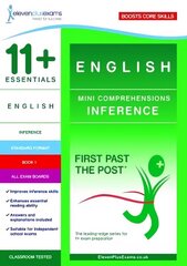 11plus Essentials English Mini Comprehensions: Inference Book 1 hind ja info | Võõrkeele õppematerjalid | kaup24.ee