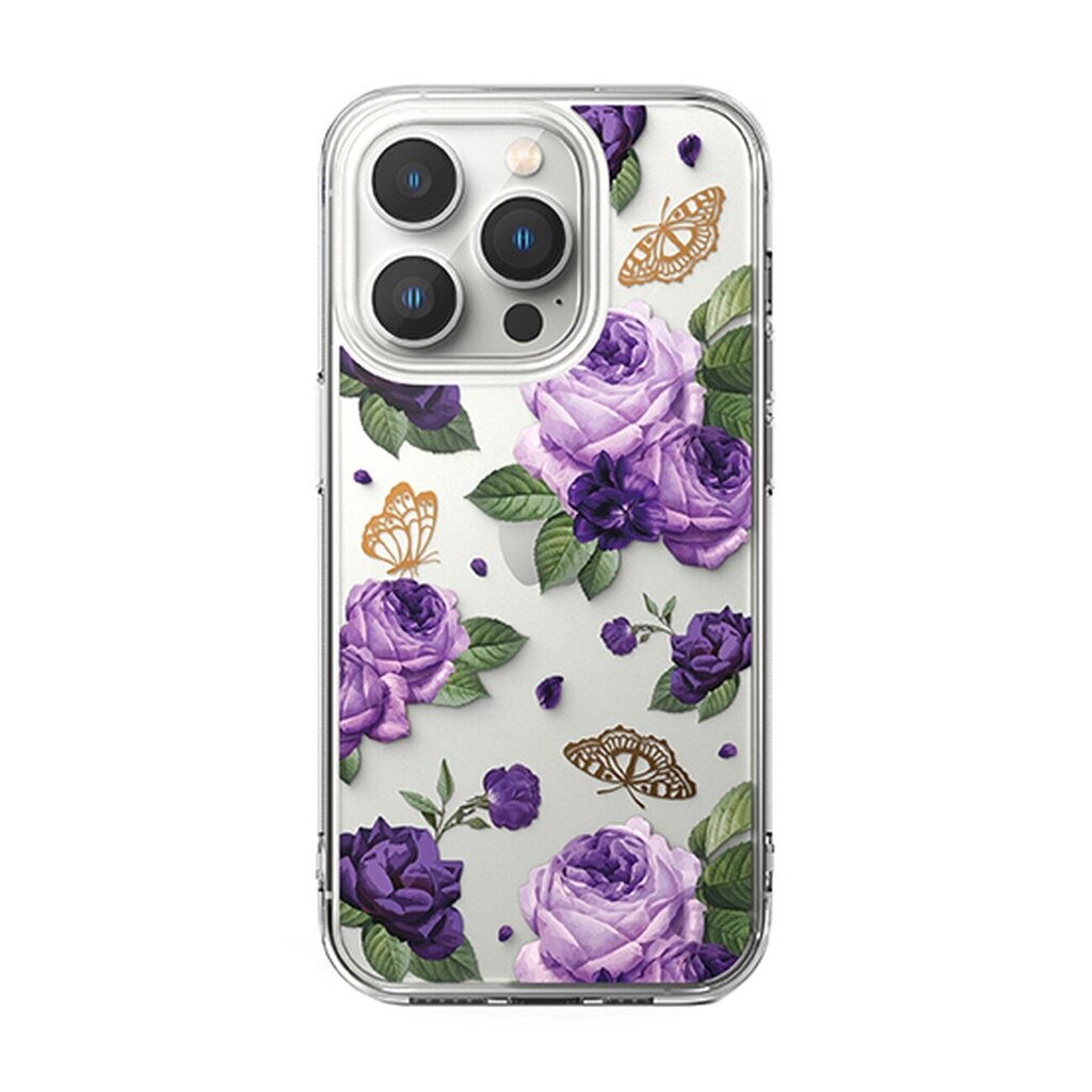 Ringke Fusion iPhone 14 Pro transparent (Purple rose) (FD641E29) цена и информация | Telefoni kaaned, ümbrised | kaup24.ee