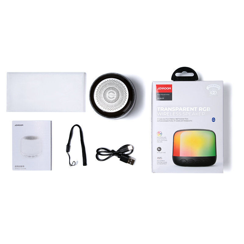 Joyroom JR-ML03, Bluetooth 5.0 RGB Wireless Speaker Black цена и информация | Kõlarid | kaup24.ee