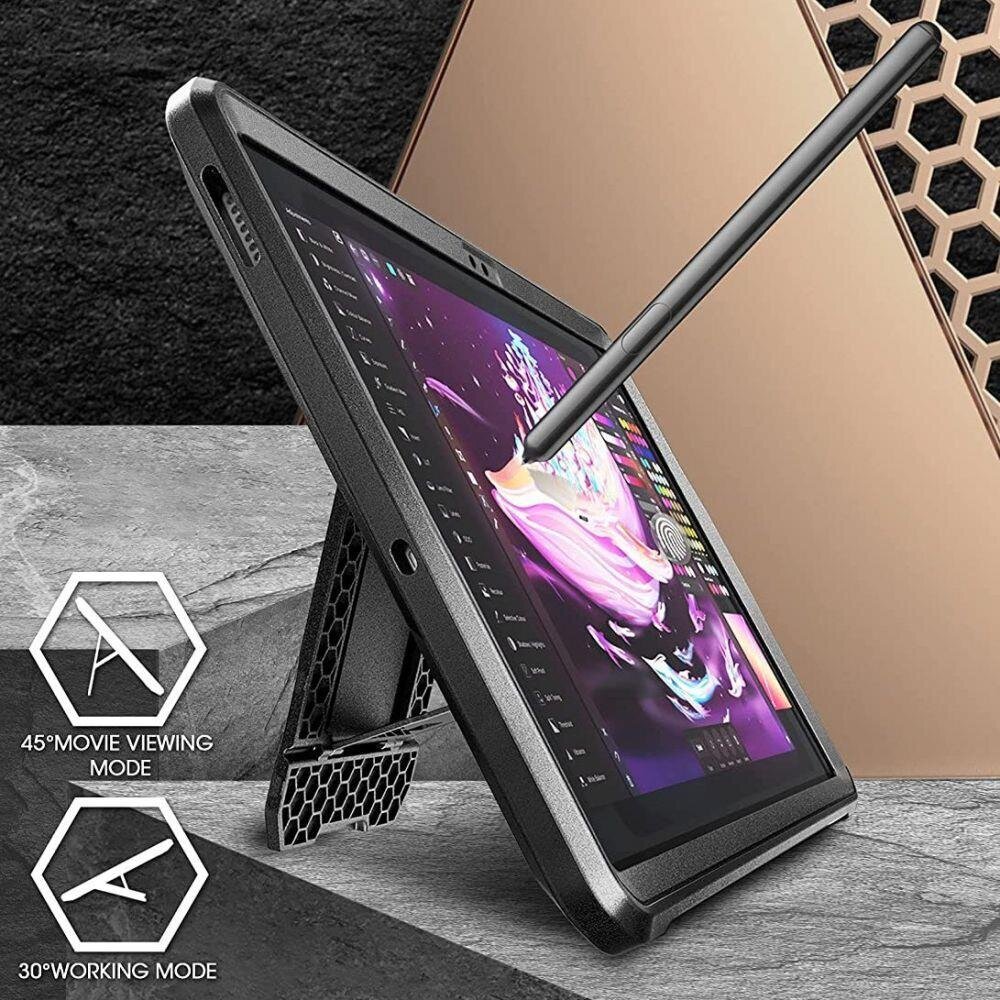 Supcase Unicorn Beetle Pro, Galaxy Tab S7 FE 5G 12.4 T730 / T736B Black hind ja info | Tahvelarvuti kaaned ja kotid | kaup24.ee