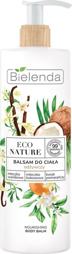 Toitev kehakreem Bielenda Eco Nature Vanilla Milk & Coconut & Orange Blossom, 400 ml hind ja info | Kehakreemid, losjoonid | kaup24.ee