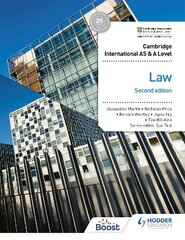 Cambridge International AS and A Level Law Second Edition цена и информация | Книги по экономике | kaup24.ee