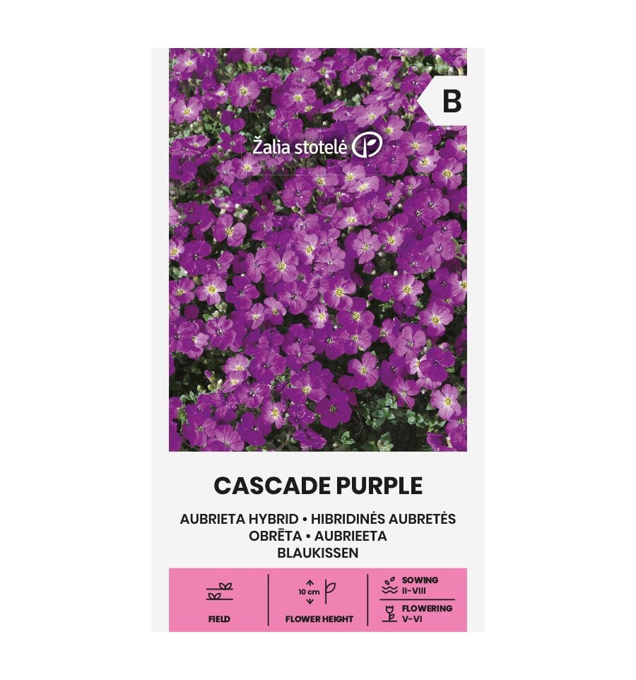 Hübriid Aubrieta Cascade Purple hind ja info | Lilleseemned | kaup24.ee