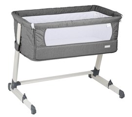 Манеж-кроватка Together BabyGo,  grey цена и информация | Манежи для детей | kaup24.ee