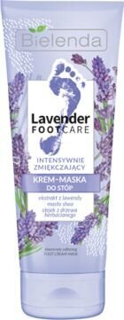 Intensiivselt pehmendav jalamask Bielenda Lavender Foot Care Cream, 100ml цена и информация | Kehakreemid, losjoonid | kaup24.ee