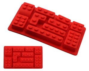 Силиконовая форма для выпечки в виде блоков LEGO цена и информация | Формы, посуда для выпечки | kaup24.ee