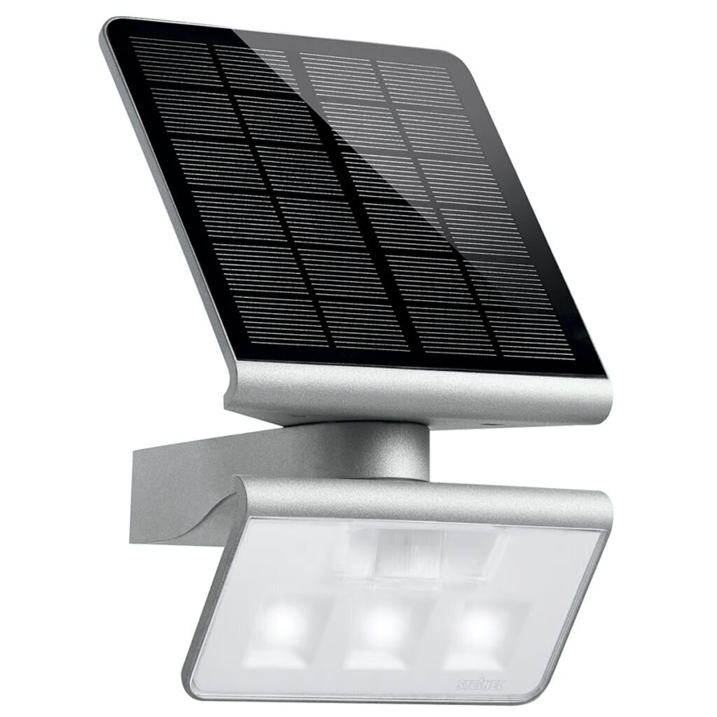 Steinel liikumisanduriga LED valgusti päikesepaneeliga hõbedane цена и информация | Aia- ja õuevalgustid | kaup24.ee