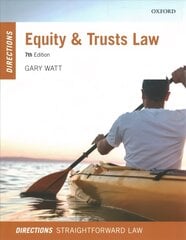 Equity & Trusts Law Directions 7th Revised edition hind ja info | Majandusalased raamatud | kaup24.ee