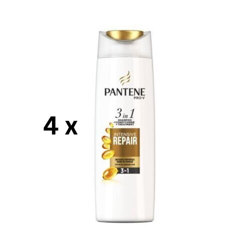 Taastav ja kaitsev šampoon Pantene Repair & Protect 3in1, 360 ml, pakis 4 tk цена и информация | Šampoonid | kaup24.ee