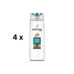 Šampoon Pantene Fine Aqua Light, 400 ml, pakis 4 tk цена и информация | Шампуни | kaup24.ee